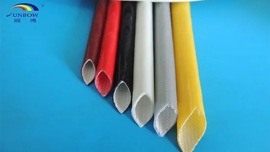 Manga de fibra de vidro de silicone com tensão Sunbow 1.5kv Sb