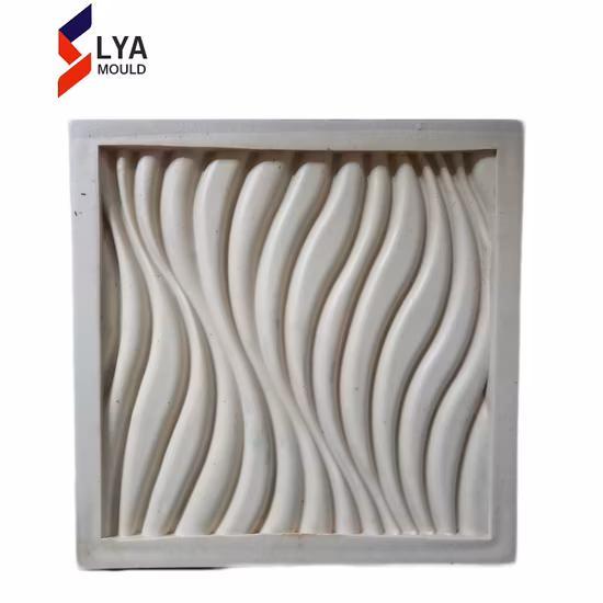 Molde de fibra de vidro de concreto de borracha de silicone para painel de parede de concreto